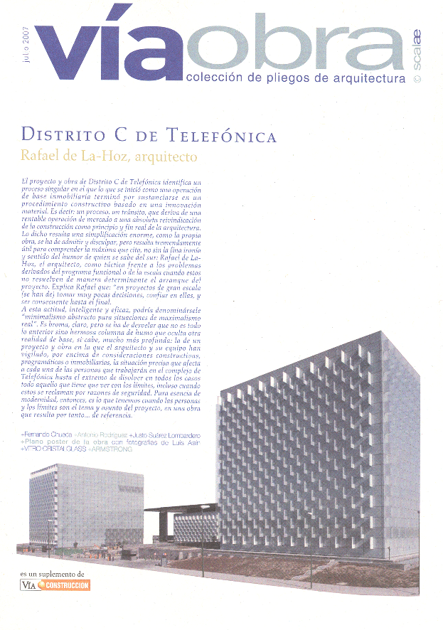 Incluye la ArqTopsia de la fachada tipo del Distrito Telefónica.