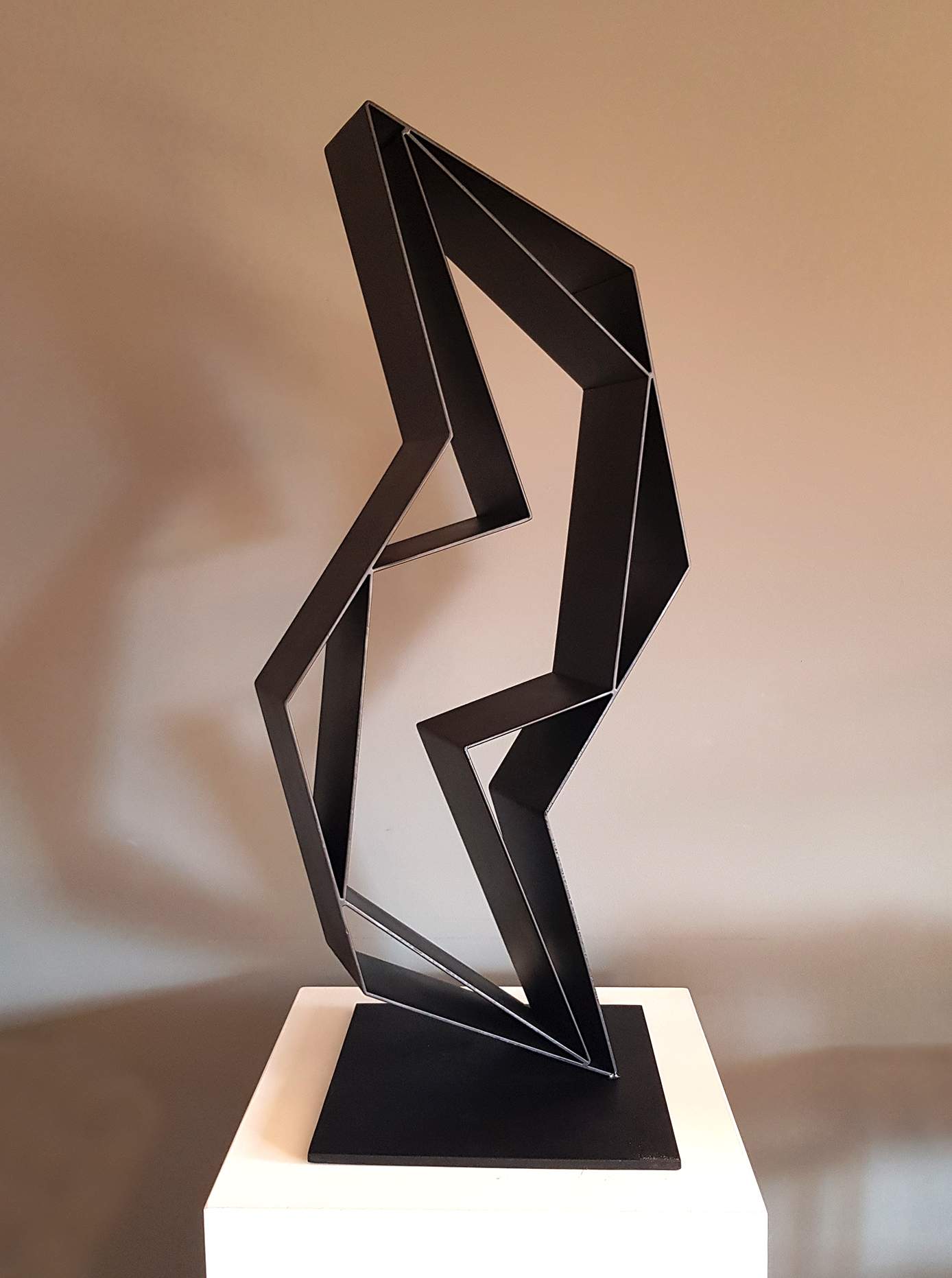 Abstract sculpture Lacquered steel