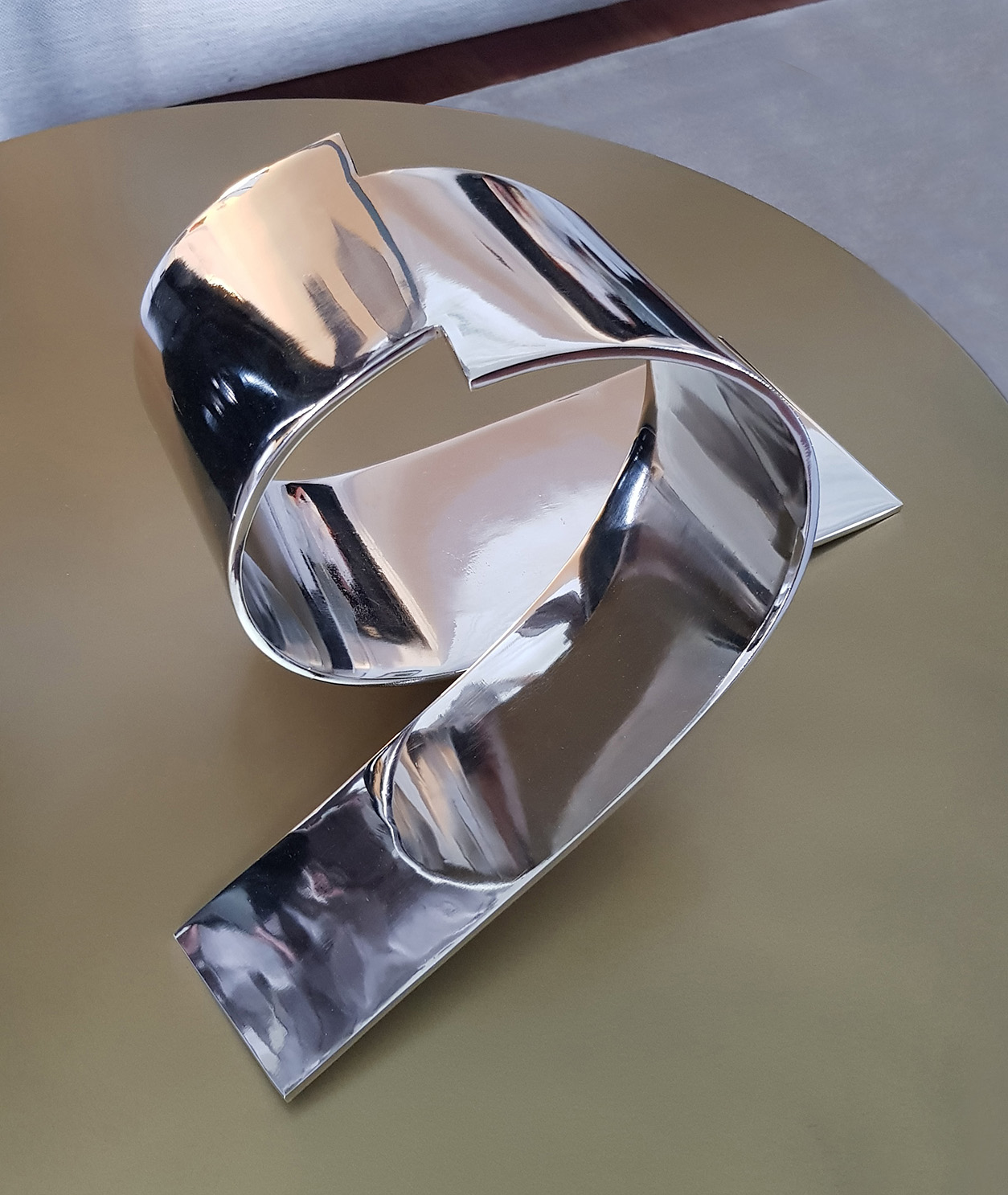 Abstract sculpture Nickel steel