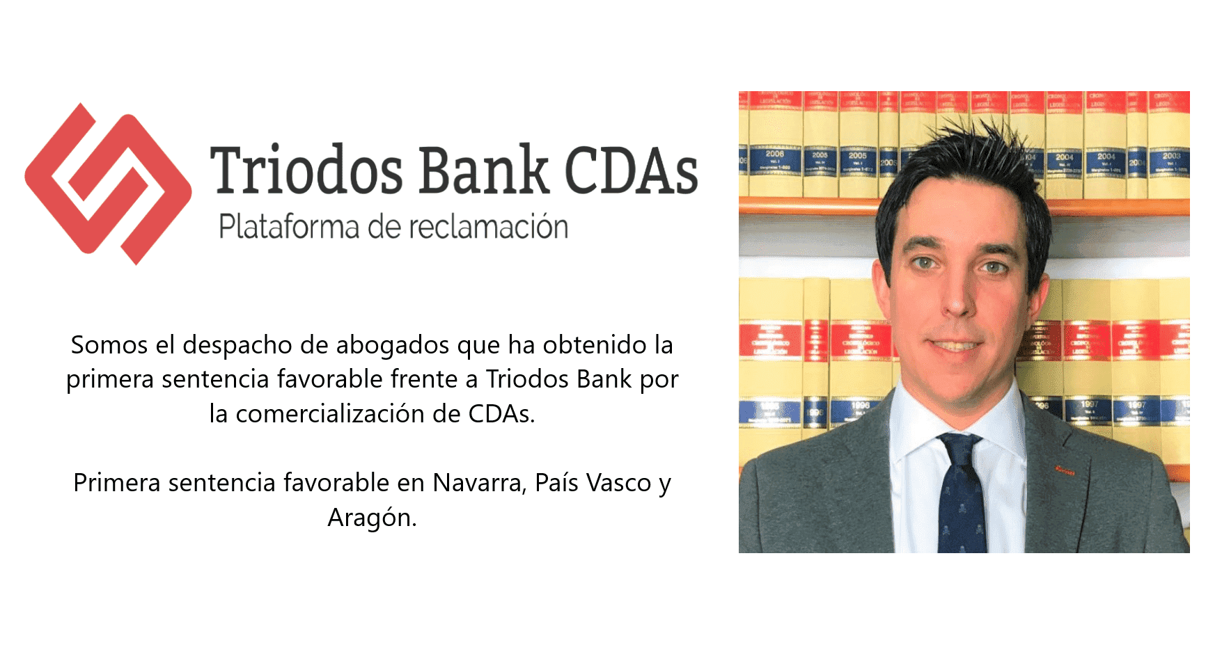 Otra nueva sentencia en País Vasco favorable que condena a Triodos Bank por los CDAs a 120.000 euros