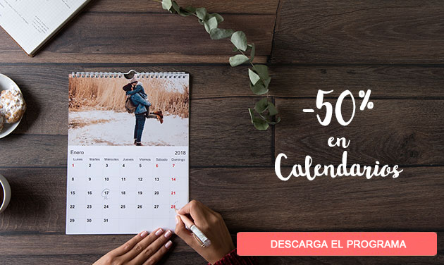Calendarios con fotos 50%