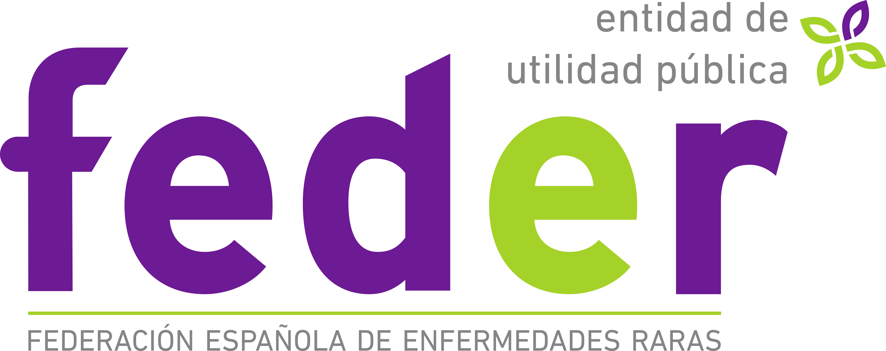Logotipo de FEDER, Federación Española de Enfermedades Raras.