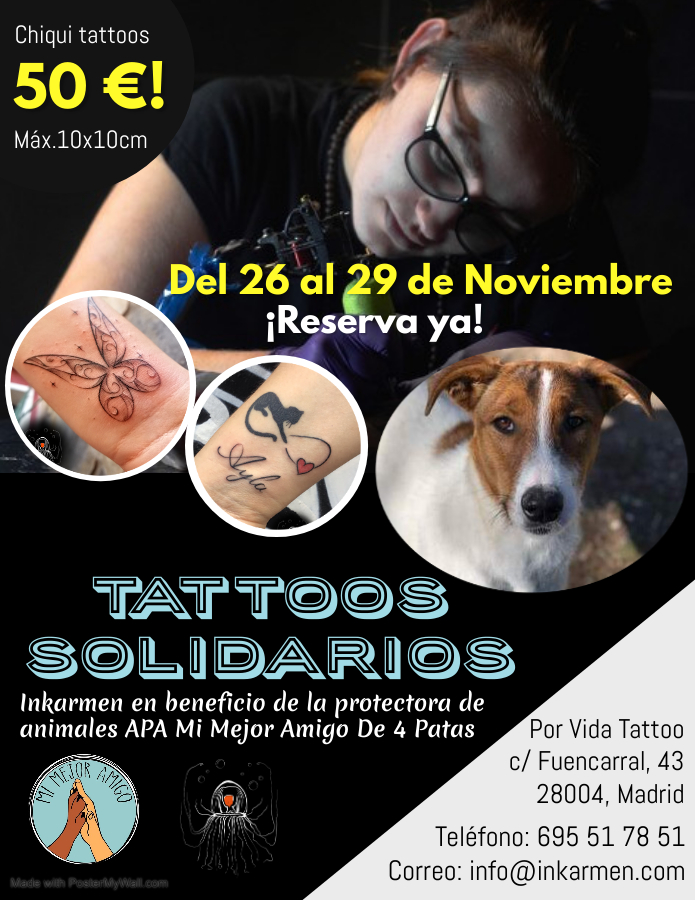 Por Vida Tattoo evento solidario