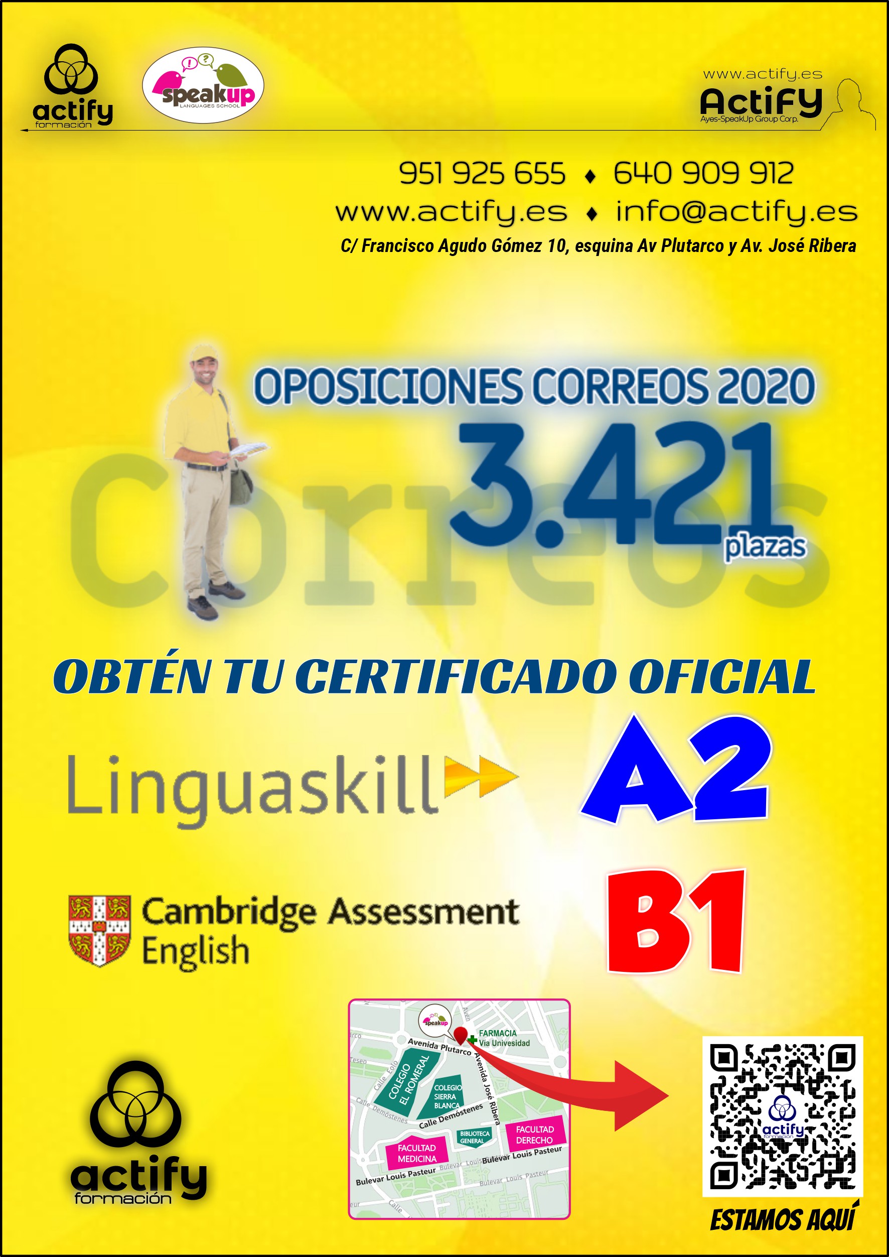 actify centro formacion speakup idiomas cursos intensivos b1