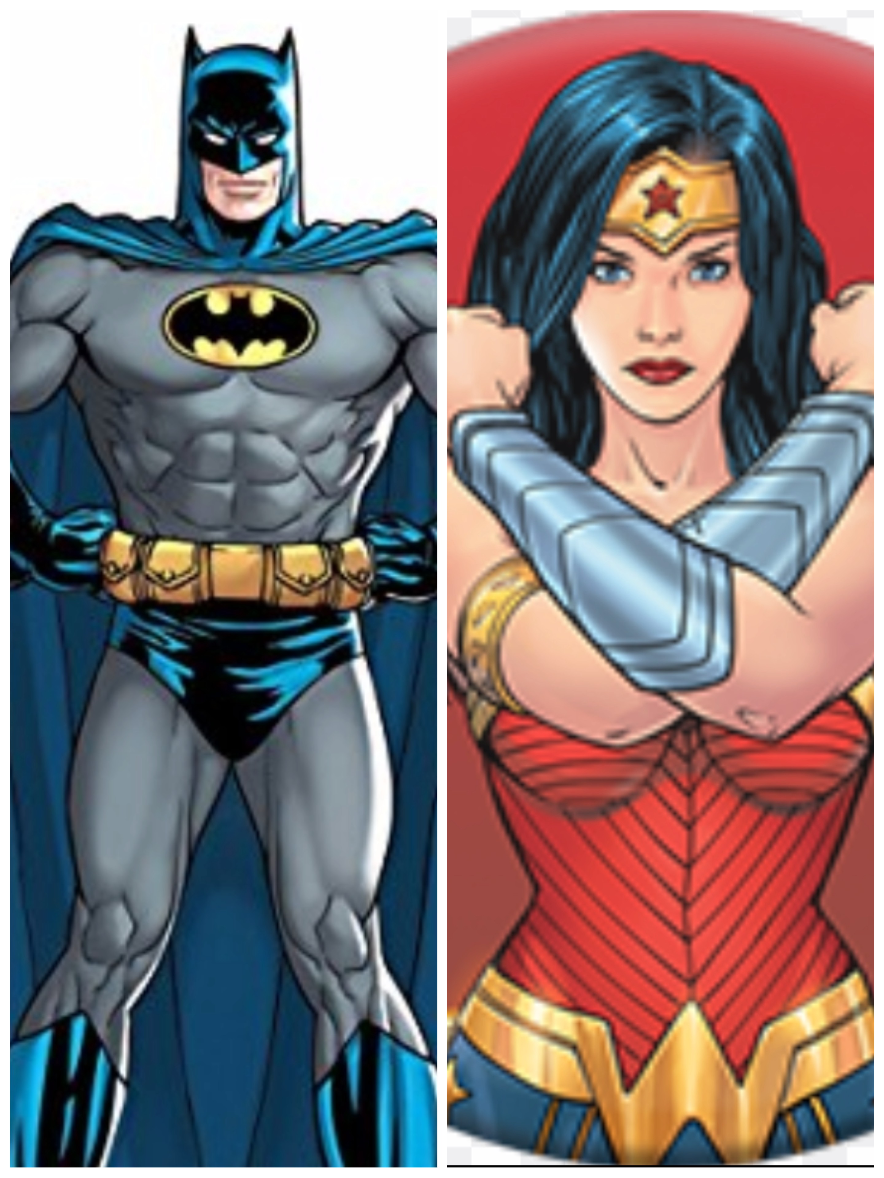 Copas Batman y Wonderwoman