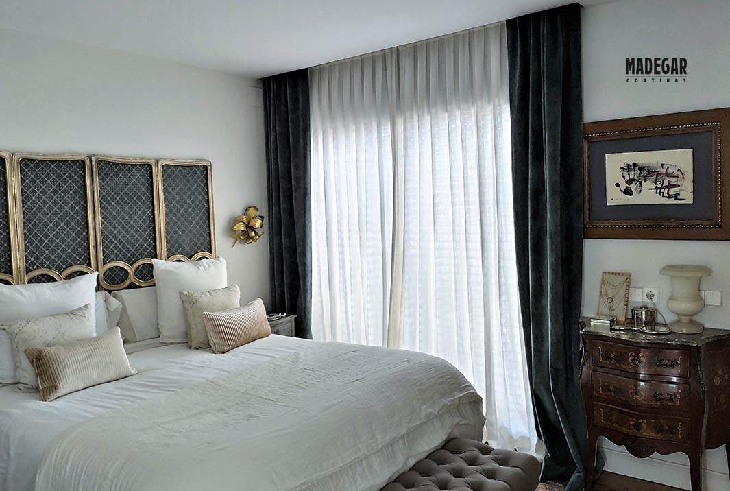 Cortinas cortas grises para dormitorio, cortinas de privacidad