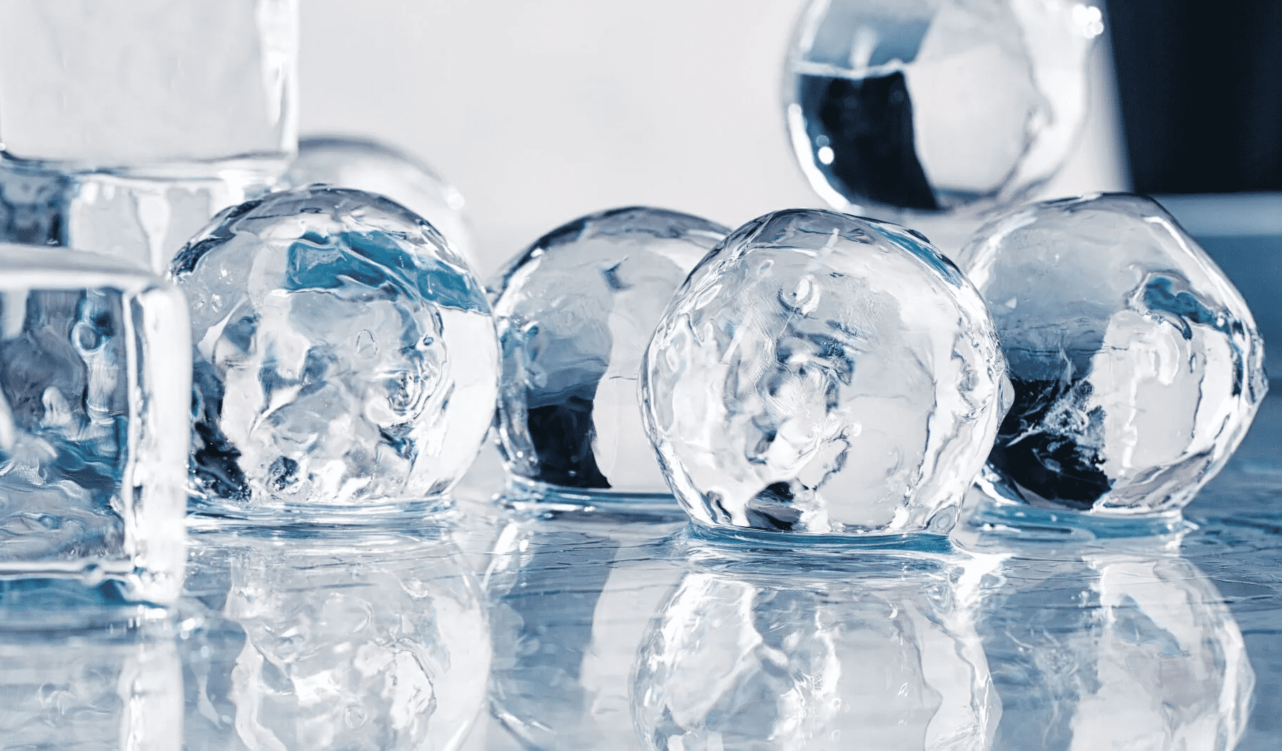 El hielo en esferas