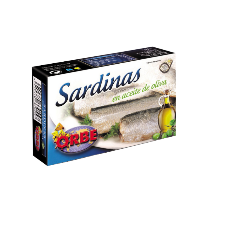 sardinas en aceite de oliva Conservas Orbe Ourense Industrias Rebollo proveedor distribución alimentación