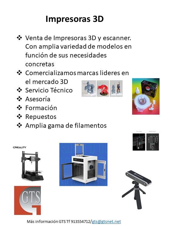Servicio Técnico y Asesoramiento en Impresoras 3D de las principales marcas lideres en el mercado