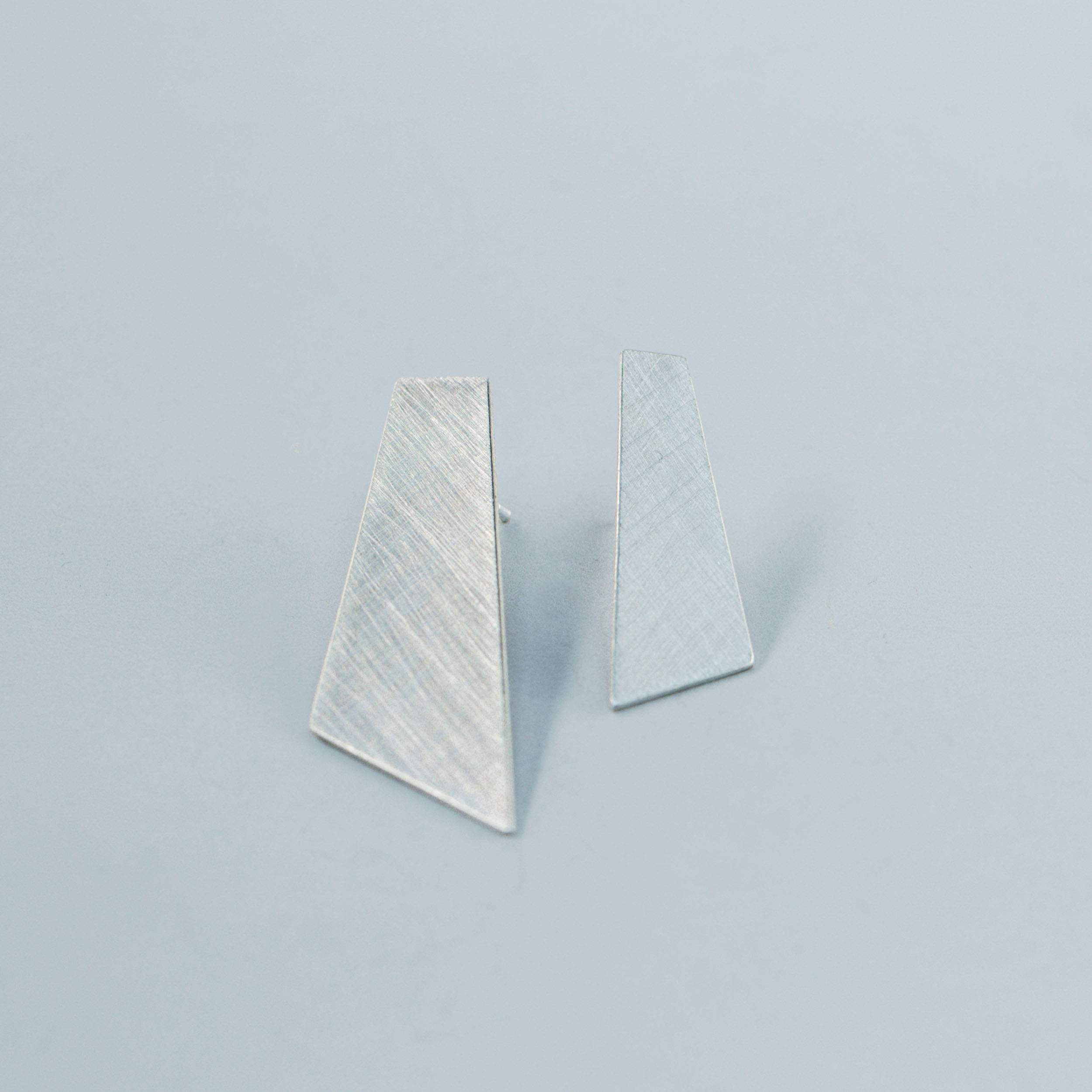 Large Mismatched Trapezoids Earrings