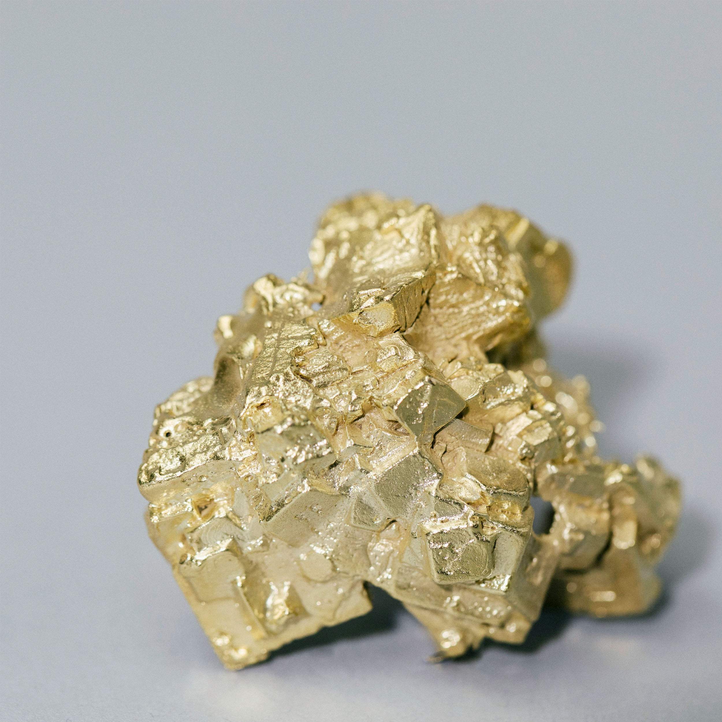 Large Gold Fluorites Ring
