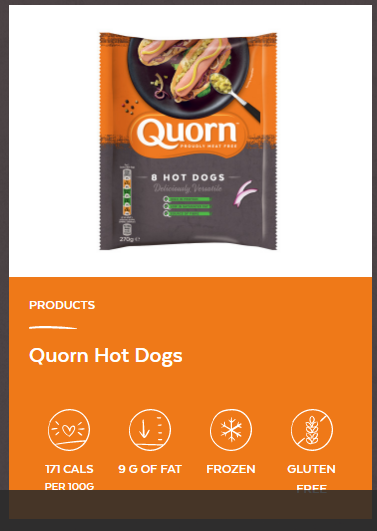 QUORN HOT DOGS