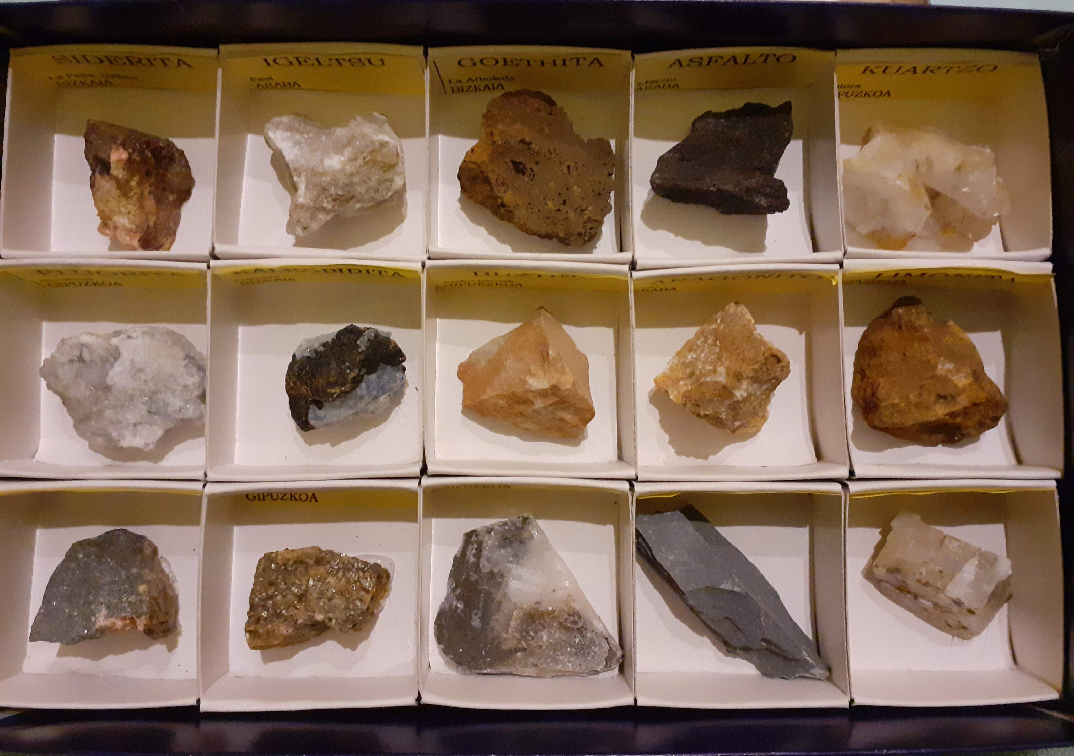 Colección de minerales de Euskal Herria