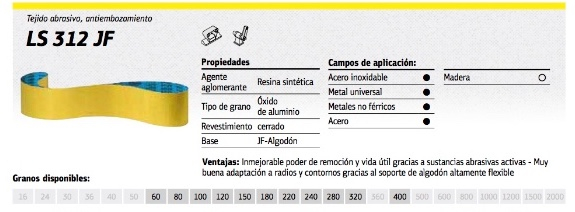 bandas ls312 klingspor