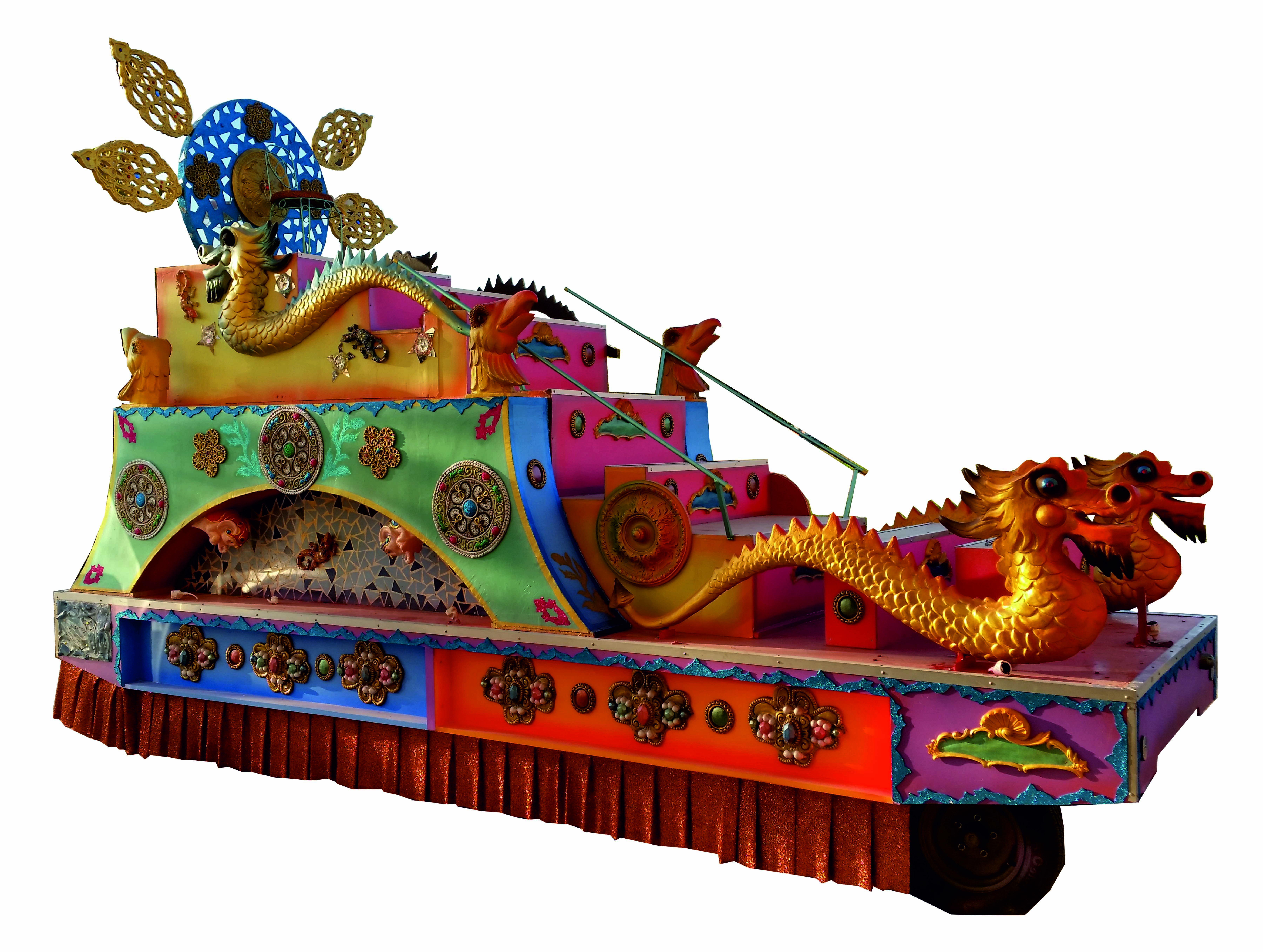 Para los amantes del color, esta carroza representa la cultura indochina. Capacidad aprox. 18 pers.