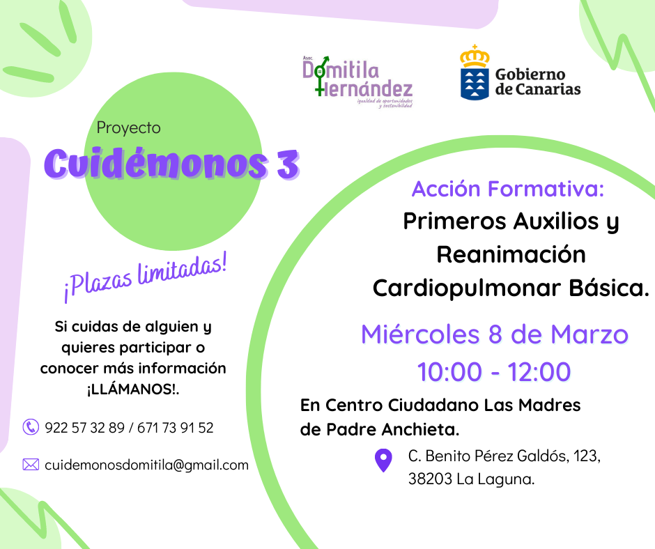 Cartel RCP Primeros Auxilios  8 Marzo Centro Ciudadano Las Madrespng