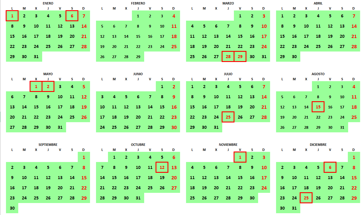 Calendario Laboral 2024 1004