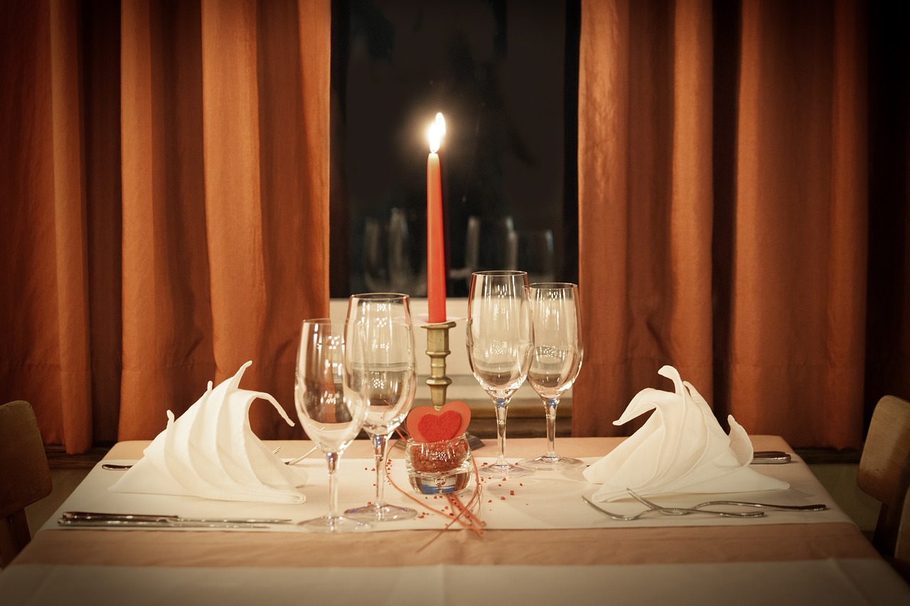 Platos para degustar en una cena romántica