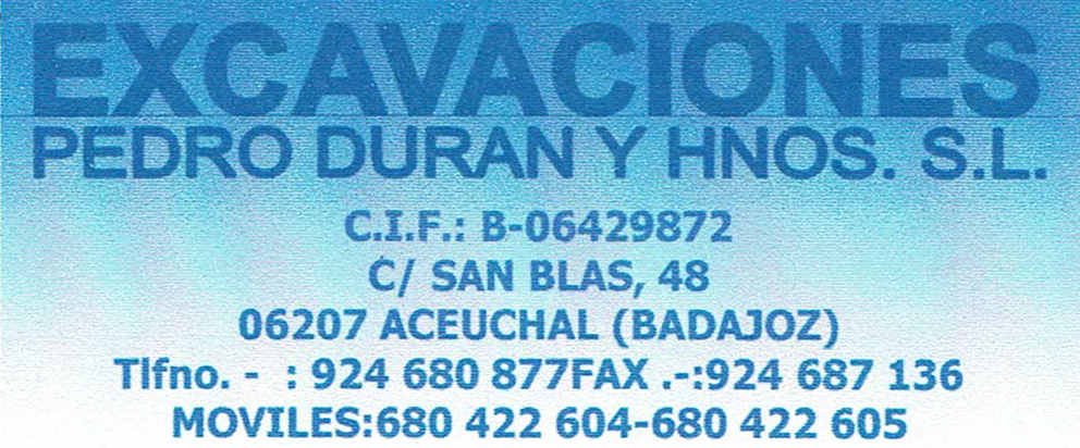 Excavaciones Pedro Duran y Hermanos S.L.