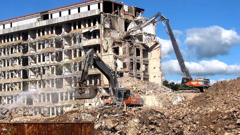 Herramientas específicas para demoliciones de edificios